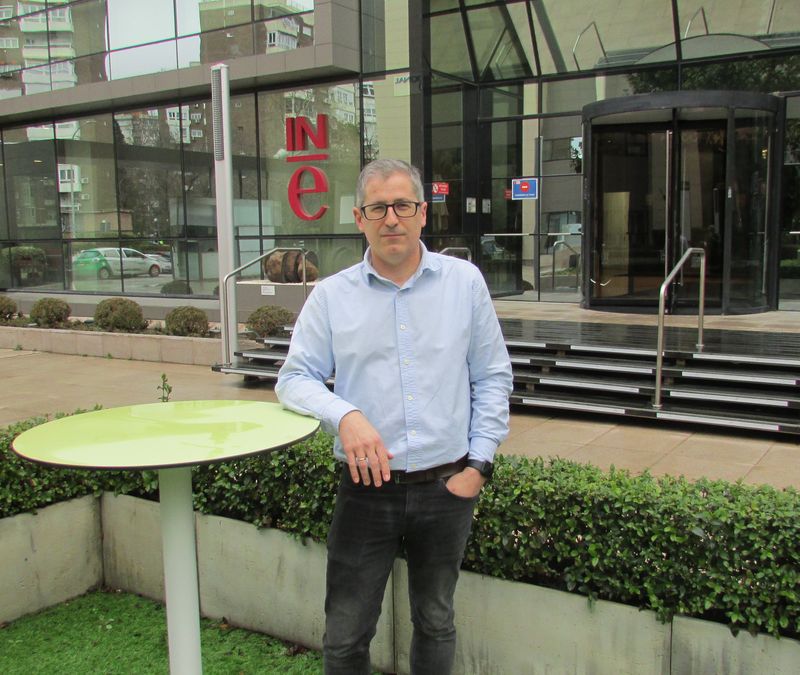 Miguel Ureña, en la sede del INE